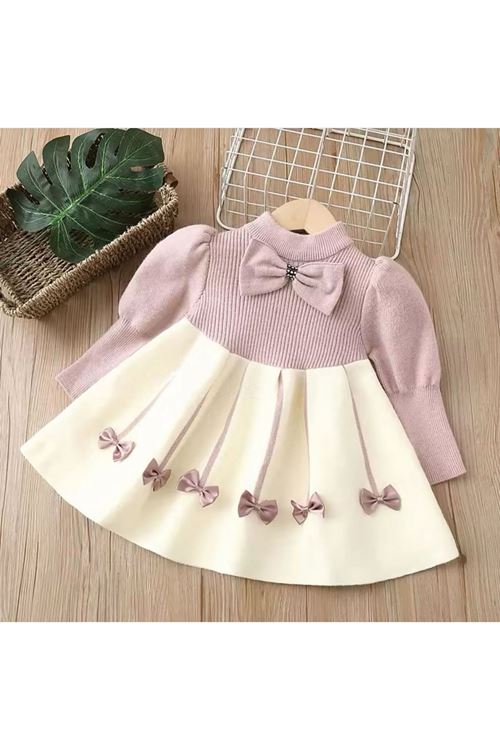 طفل بنت شتوية فستان 