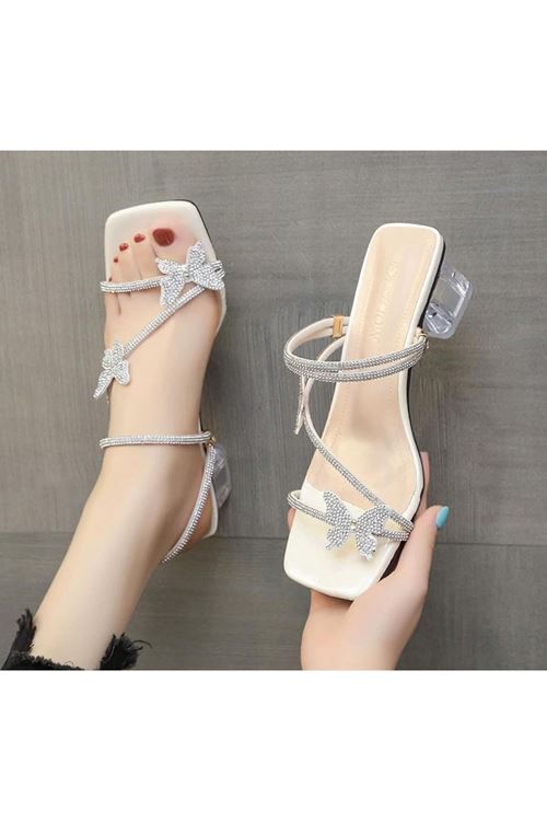 أحذية نسائية صيفية كعب  