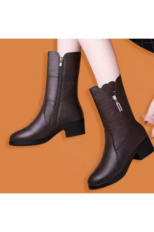 أحذية نسائية شتوية بوت طويل فلات 