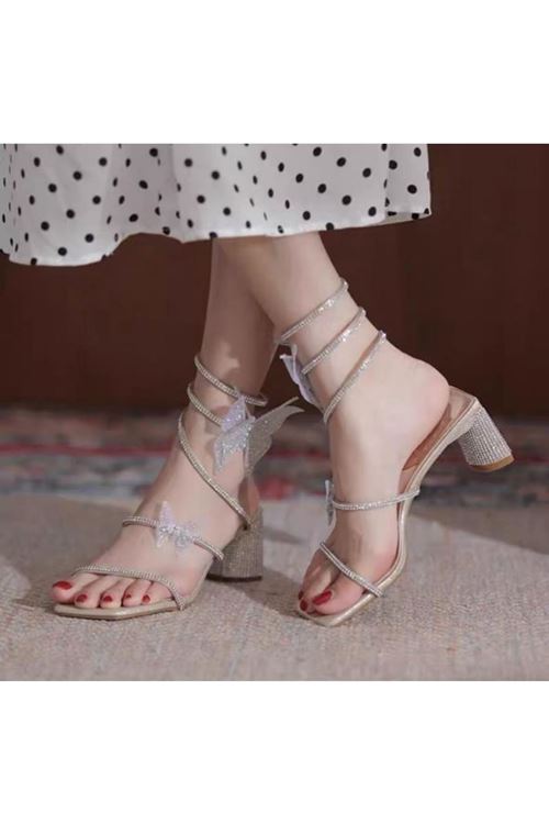 أحذية نسائية صيفية كعب  