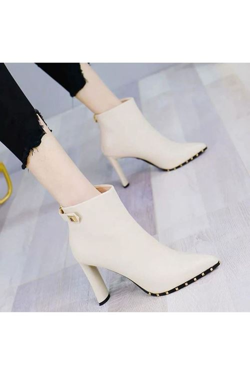 أحذية  نسائية شتوية  بوت طويل كعب