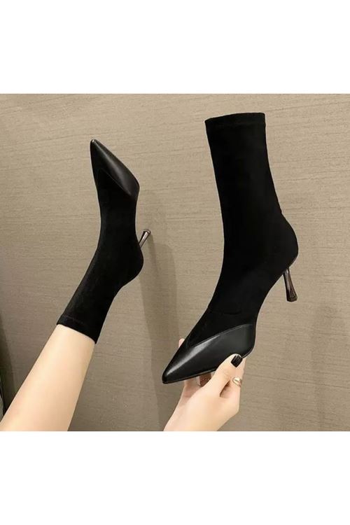 أحذية نسائية شتوية بوت طويل كعب