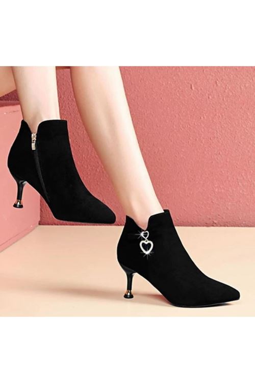 أحذية نسائية شتوية بوت طويل كعب