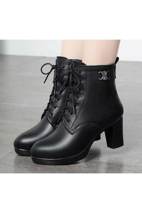 أحذية نسائية شتوية بوت طويل كعب