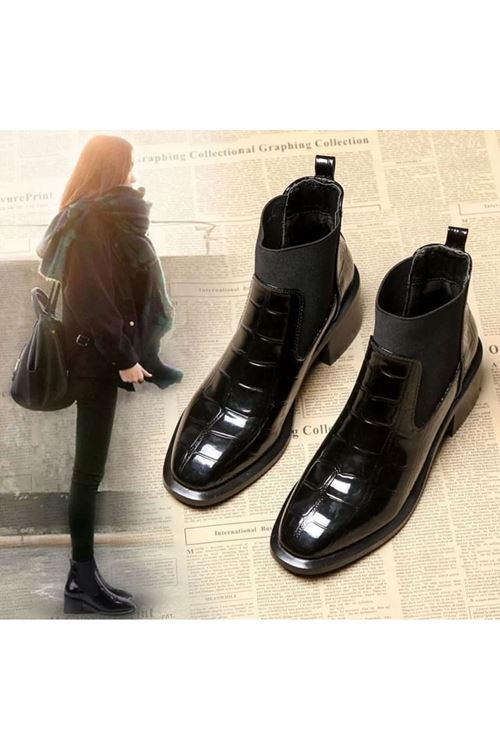 أحذية نسائية شتوية بوت طويل كعب	