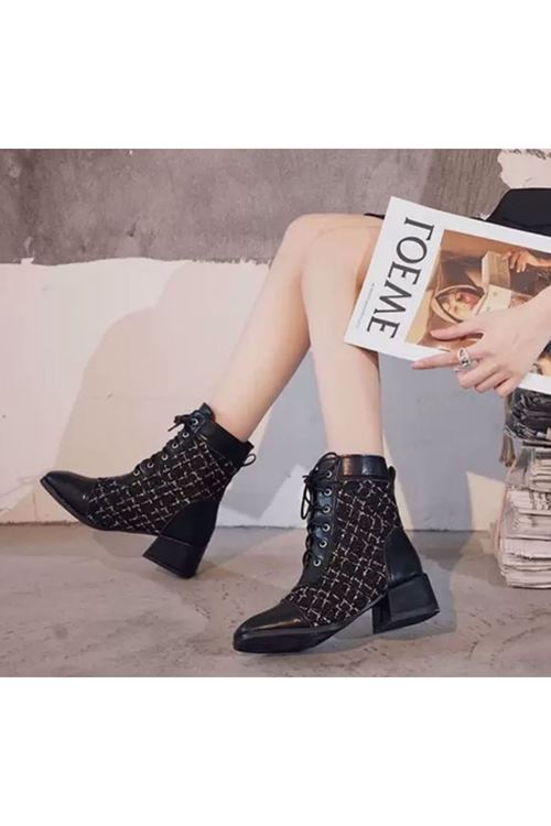 أحذية نسائية شتوية بوت طويل كعب