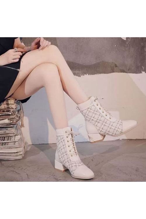 أحذية نسائية شتوية بوت طويل كعب