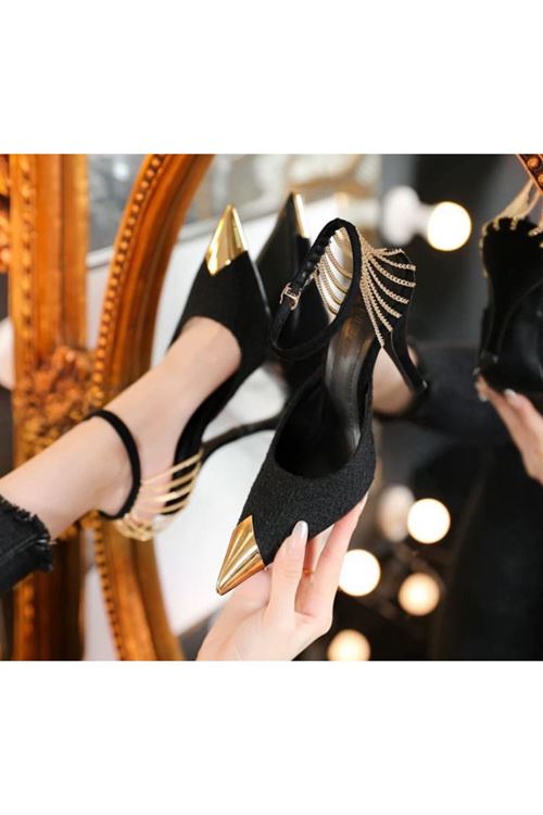 احذية نسائية صيفية كعب 