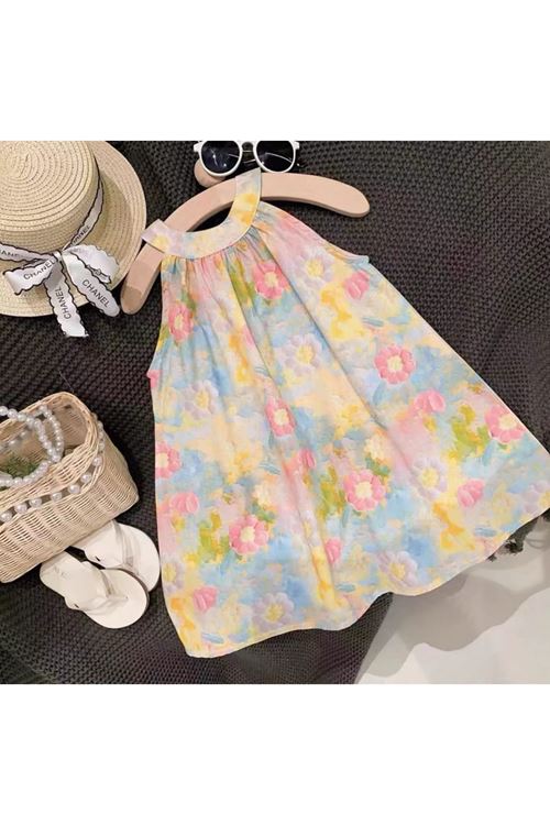 طفل بنت صيفية فستان 