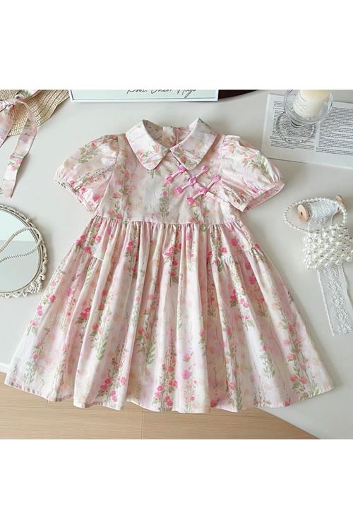 طفل بنت صيفية فستان 