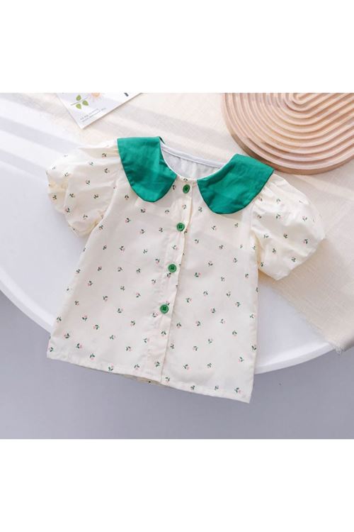 طفل بنت صيفية قميص 