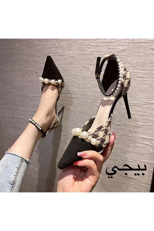 ‎الأحذية النسائية  الصيفية  كعب