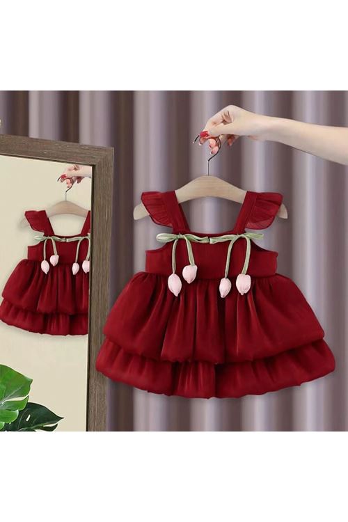 طفل بنت صيفية فستان 