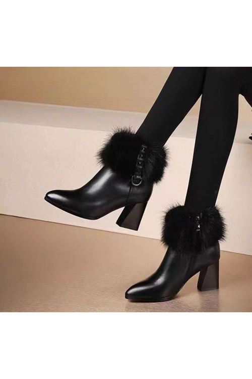 ‎أحذية نسائية شتوية كعب 