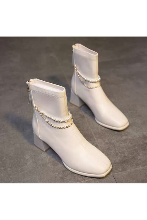 احذية نسائية شتوية بوت قصير كعب