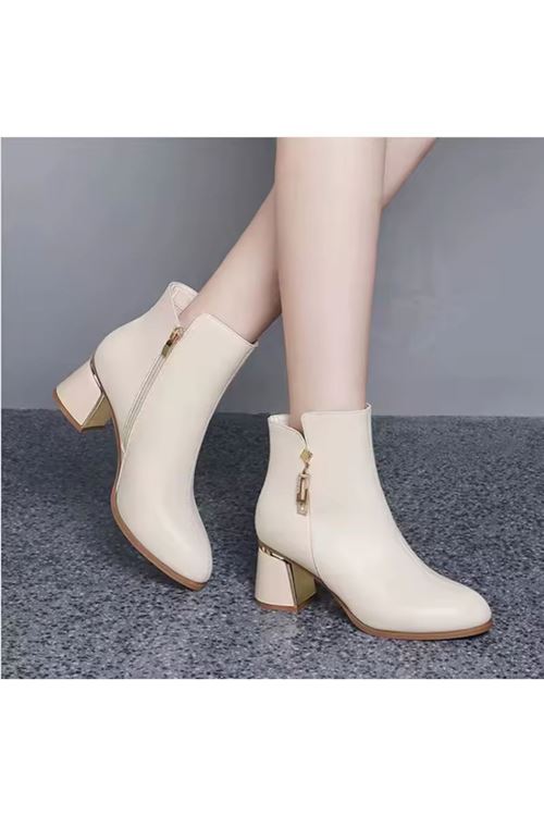 احذية نسائية شتوية بوت قصير كعب 