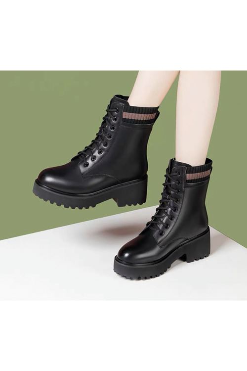 احذية نسائية شتوية بوت قصير كعب   