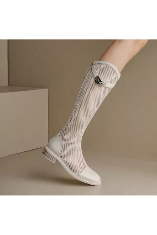  فلات ‎أحذية نسائية شتوية بوت  طويل