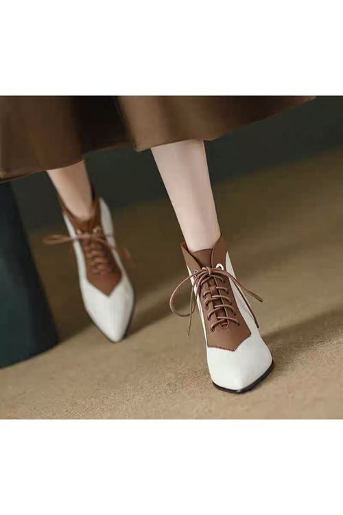 احذية نسائية شتوية بوت قصير كعب 