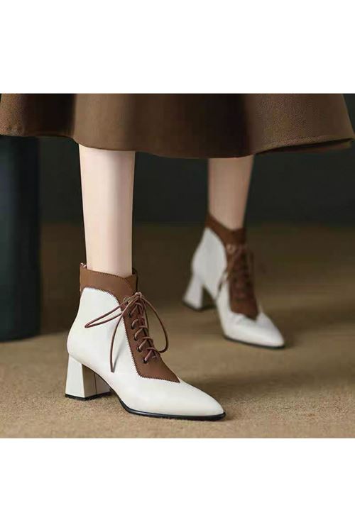 احذية نسائية شتوية بوت قصير كعب 