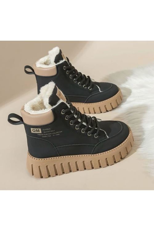 أحذية  نسائية  شتوية  بوت قصير فلات 