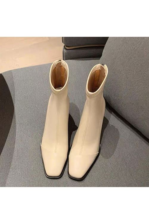 الأحذية نسائية شتوية بوت قصير كعب 