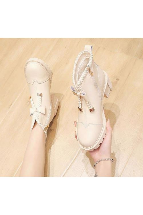 احذية نسائية شتوية بوت قصير كعب   