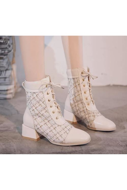 احذية نسائية شتوية بوت قصير كعب   