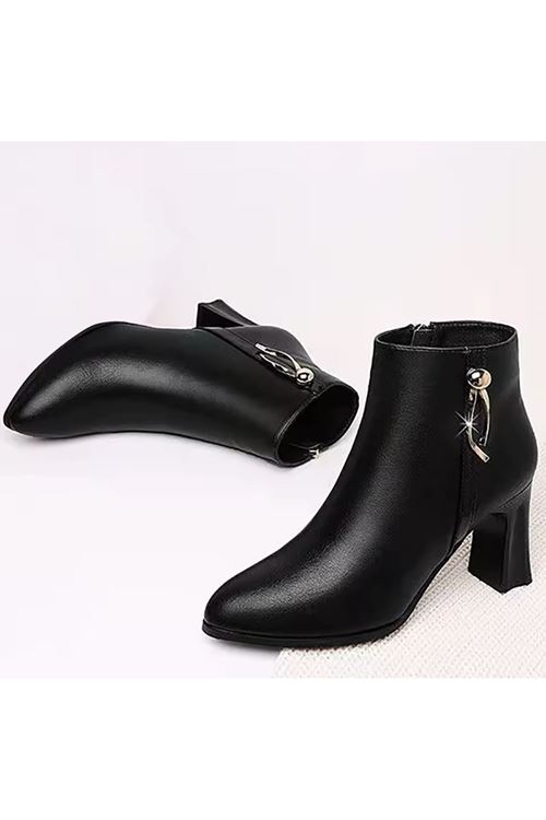 احذية نسائية شتوية بوت قصير كعب