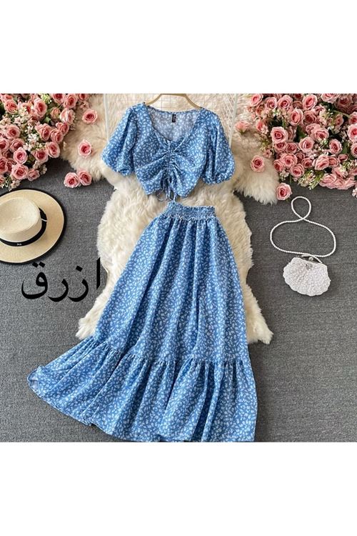 ملابس نسائية صيفية تنورة قميص 