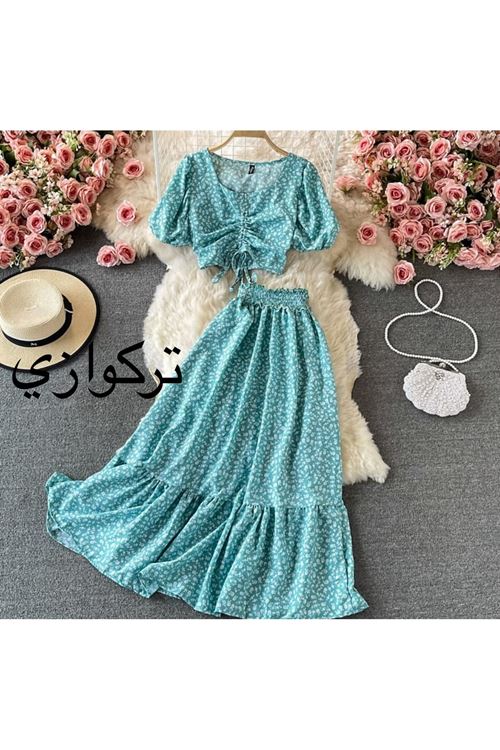 ملابس نسائية صيفية تنورة قميص 