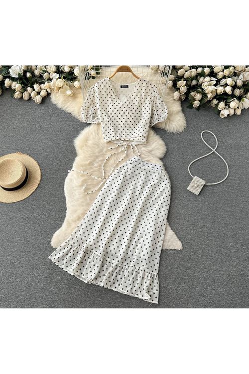 ملابس نسائية صيفية تنورة قميص 