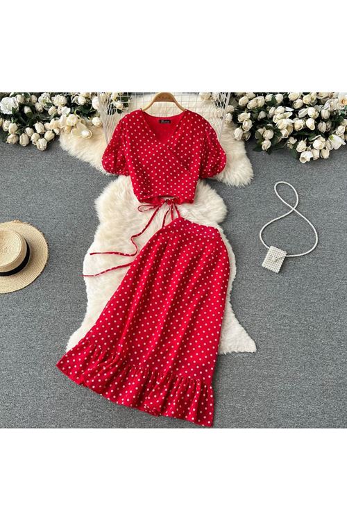 ملابس نسائية صيفية تنورة قميص 