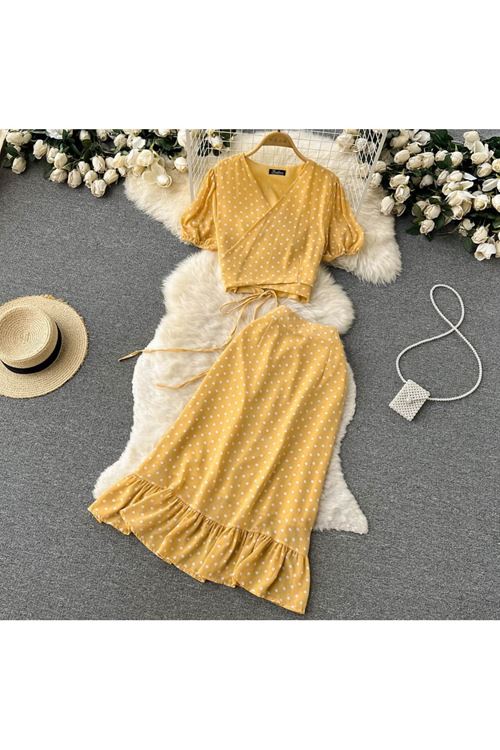 ملابس نسائية صيفية تنورة قميص 