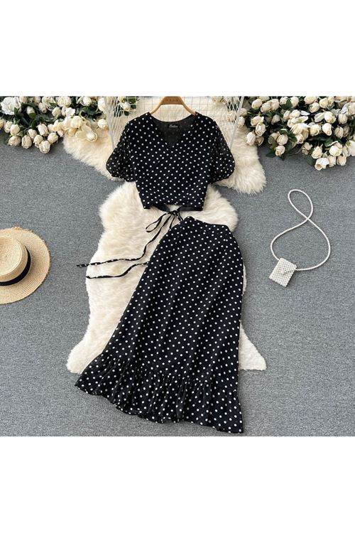 ملابس نسائية صيفية تنورة قميص 