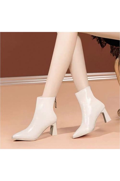 احذية نسائية شتوية بوت قصير كعب 