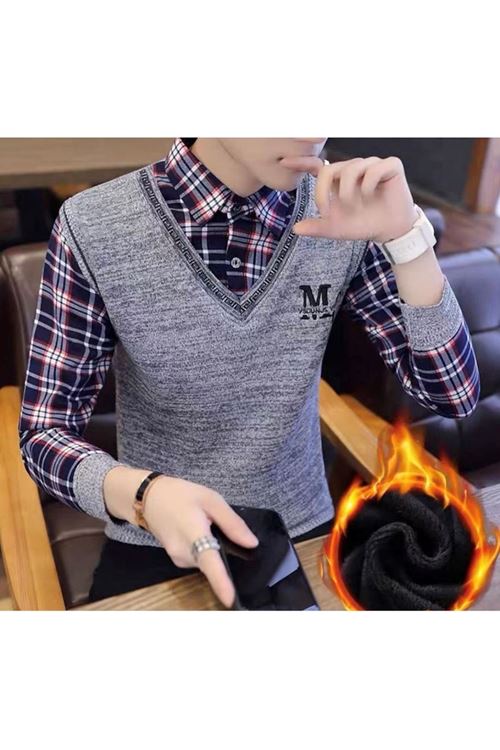 ملابس رجالية شتوية قميص 