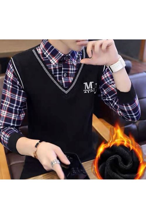 ملابس رجالية شتوية قميص 