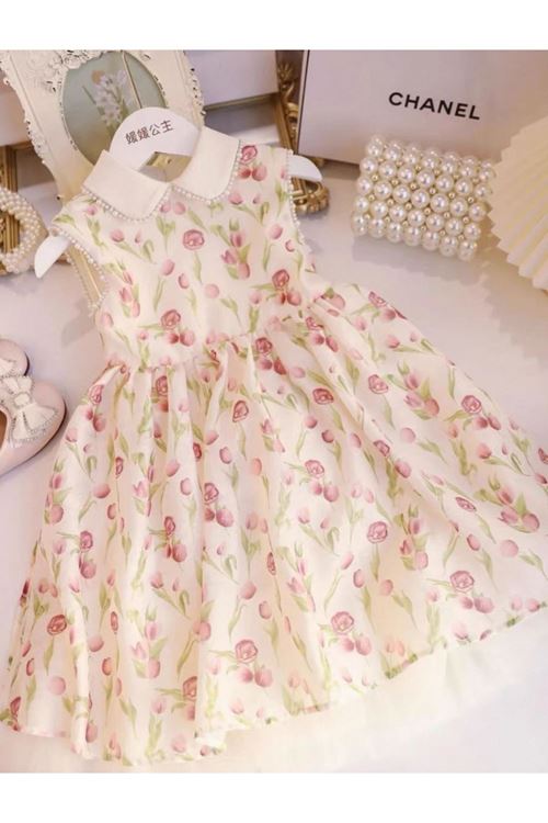 طفل بنت صيفية فستان    