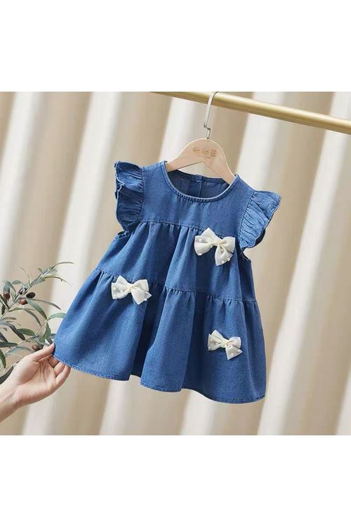 طفل بنت صيفية فستان    