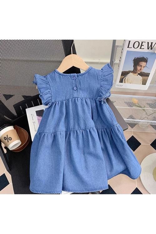 طفل بنت صيفية فستان    