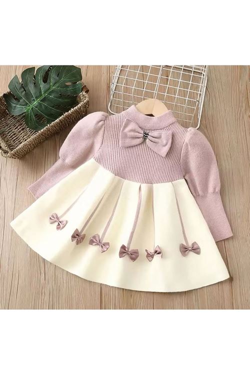 طفل بنت شتوية فستان