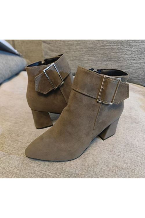 احذية نسائية شتوية بوت قصير كعب 