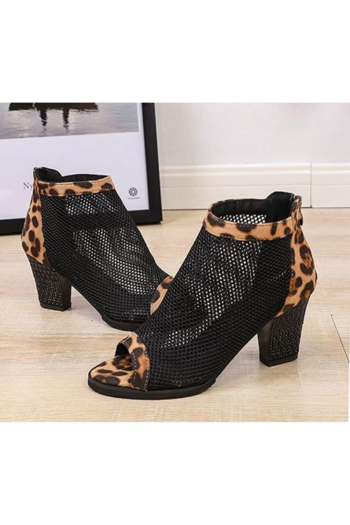 حذاء نسائية شتوية بوت قصير كعب