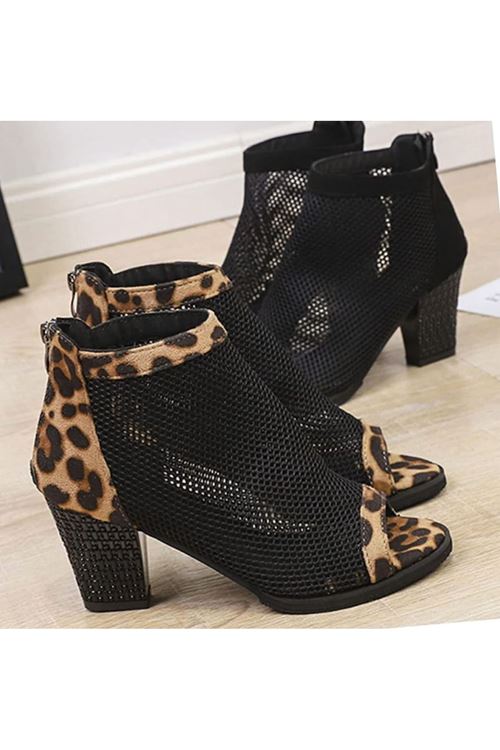 حذاء نسائية شتوية بوت قصير كعب