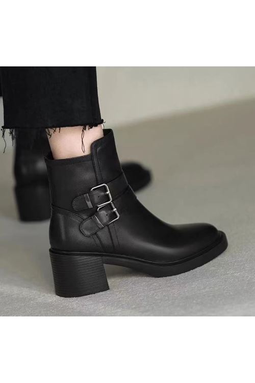 احذية نسائية شتوية بوت قصير كعب 