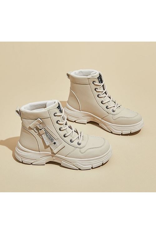 احذية نسائية شتوية بوت طويلة فلات