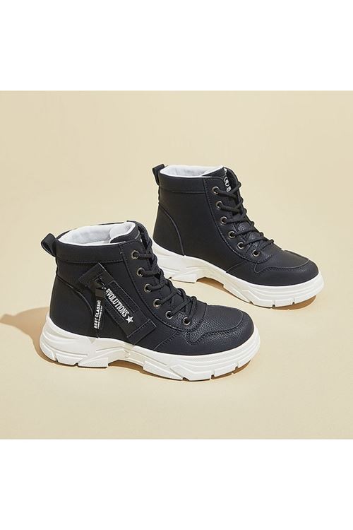 احذية نسائية شتوية بوت طويلة فلات