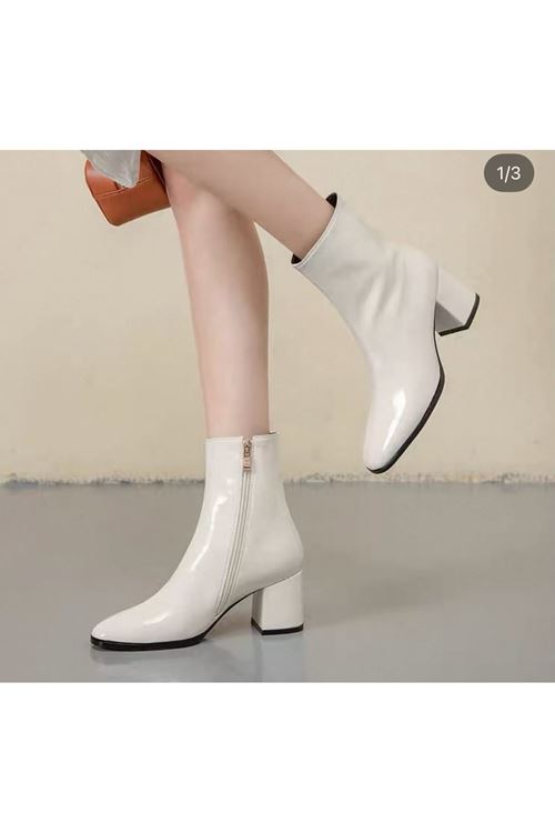 احذية نسائية شتوية بوت قصير كعب 