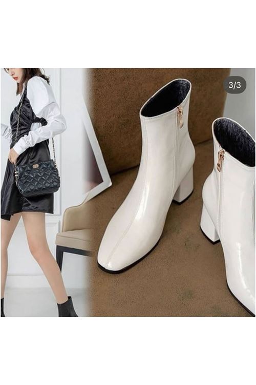 احذية نسائية شتوية بوت قصير كعب 